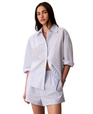 Women's Striped Pull-On Shorts