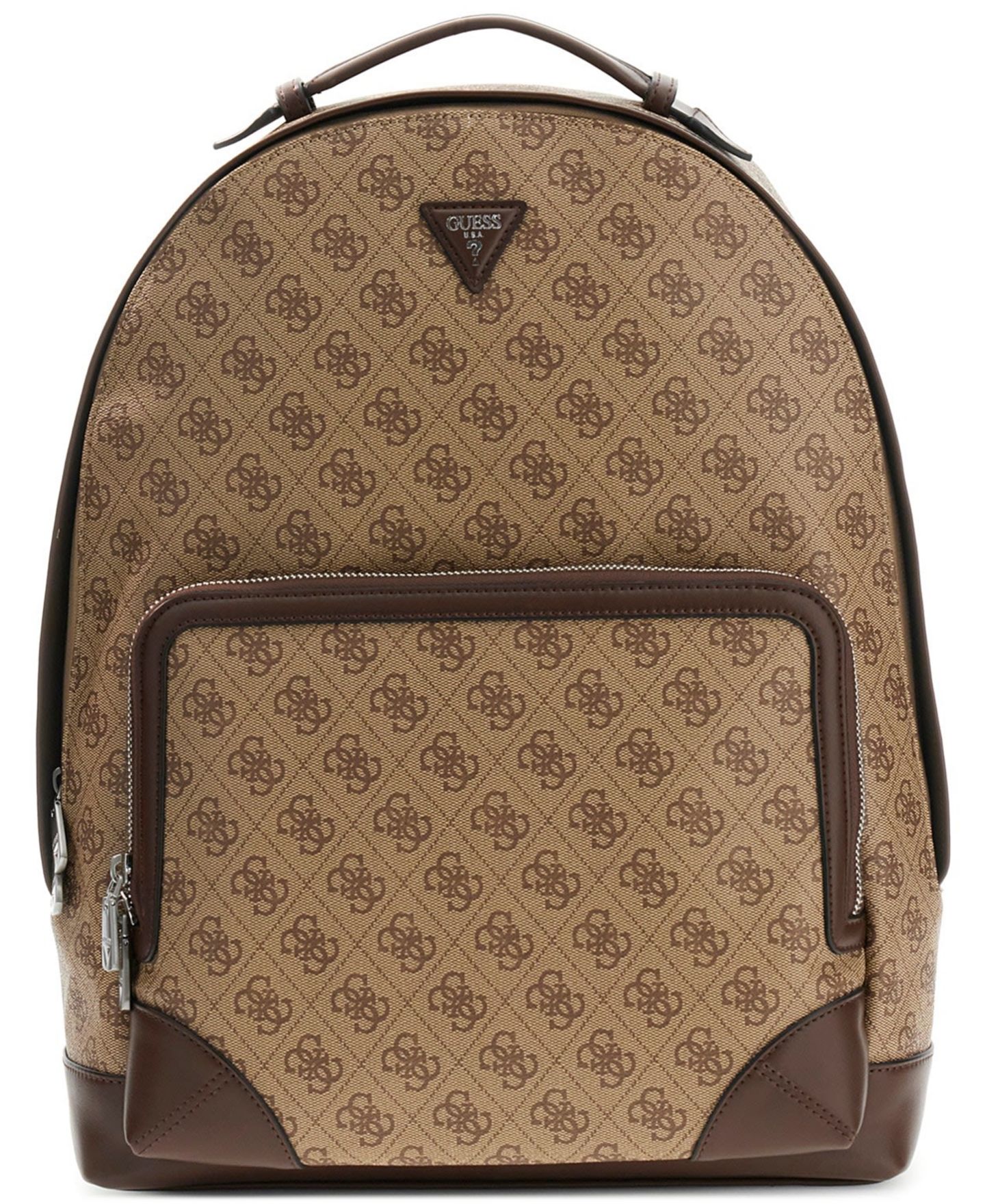 Рюкзак GUESS Milano Monogram Pattern, цвет: Коричневый — фото 1