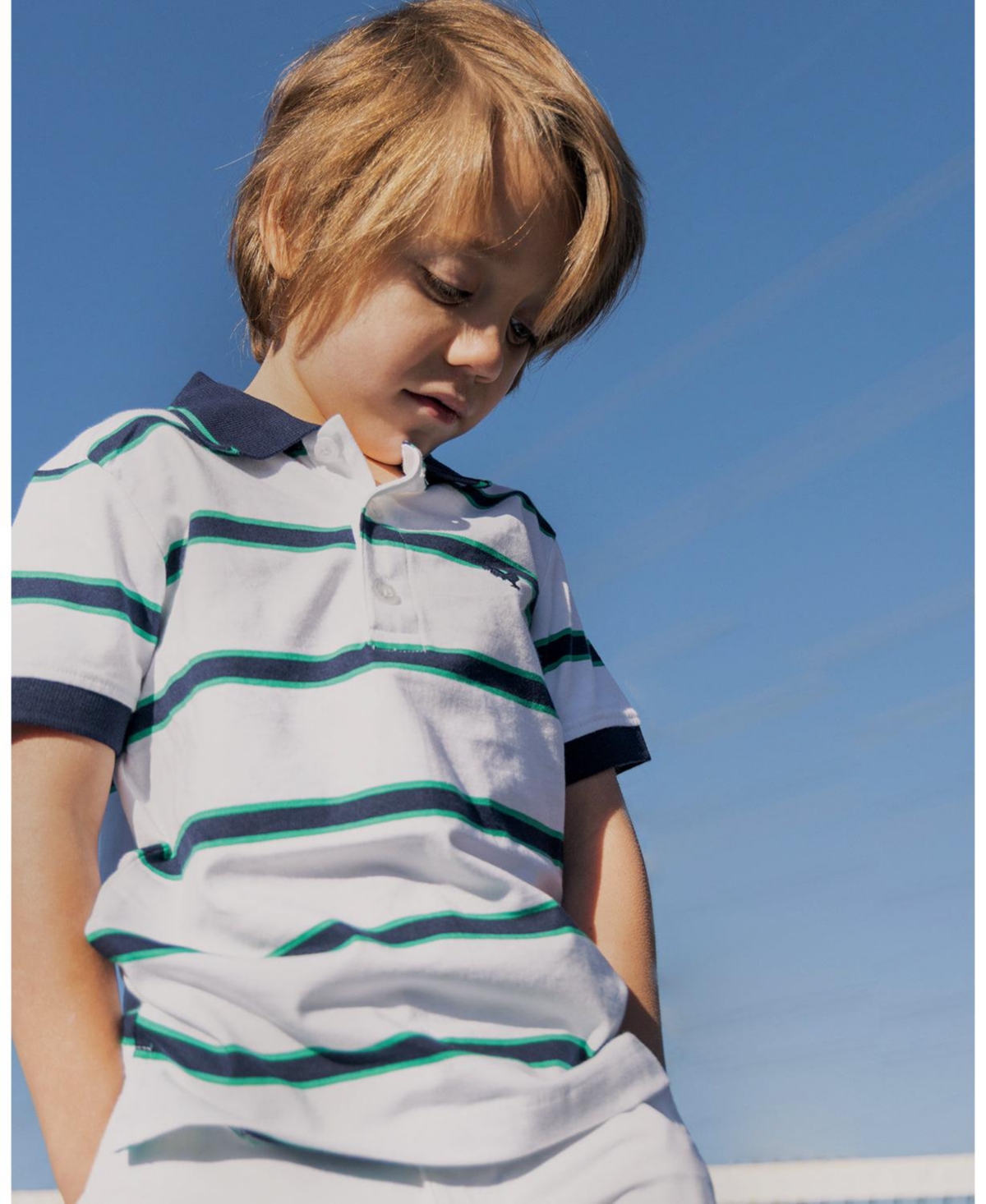 Hope & Henry Little and Big Boys' Organic Short Sleeve Jersey Polo