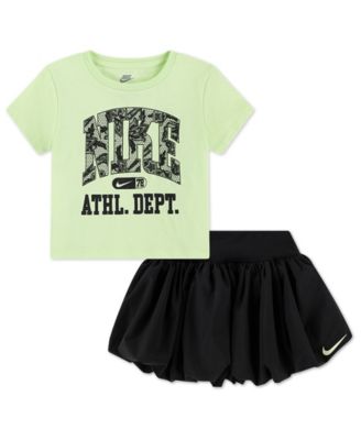 Girls' Toddler 2T-4T Graphic Crewneck T-Shirt and Scooter Shorts, 2-Piece Set