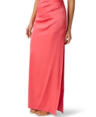 Women's Cowl Neck Slit Ball Gown