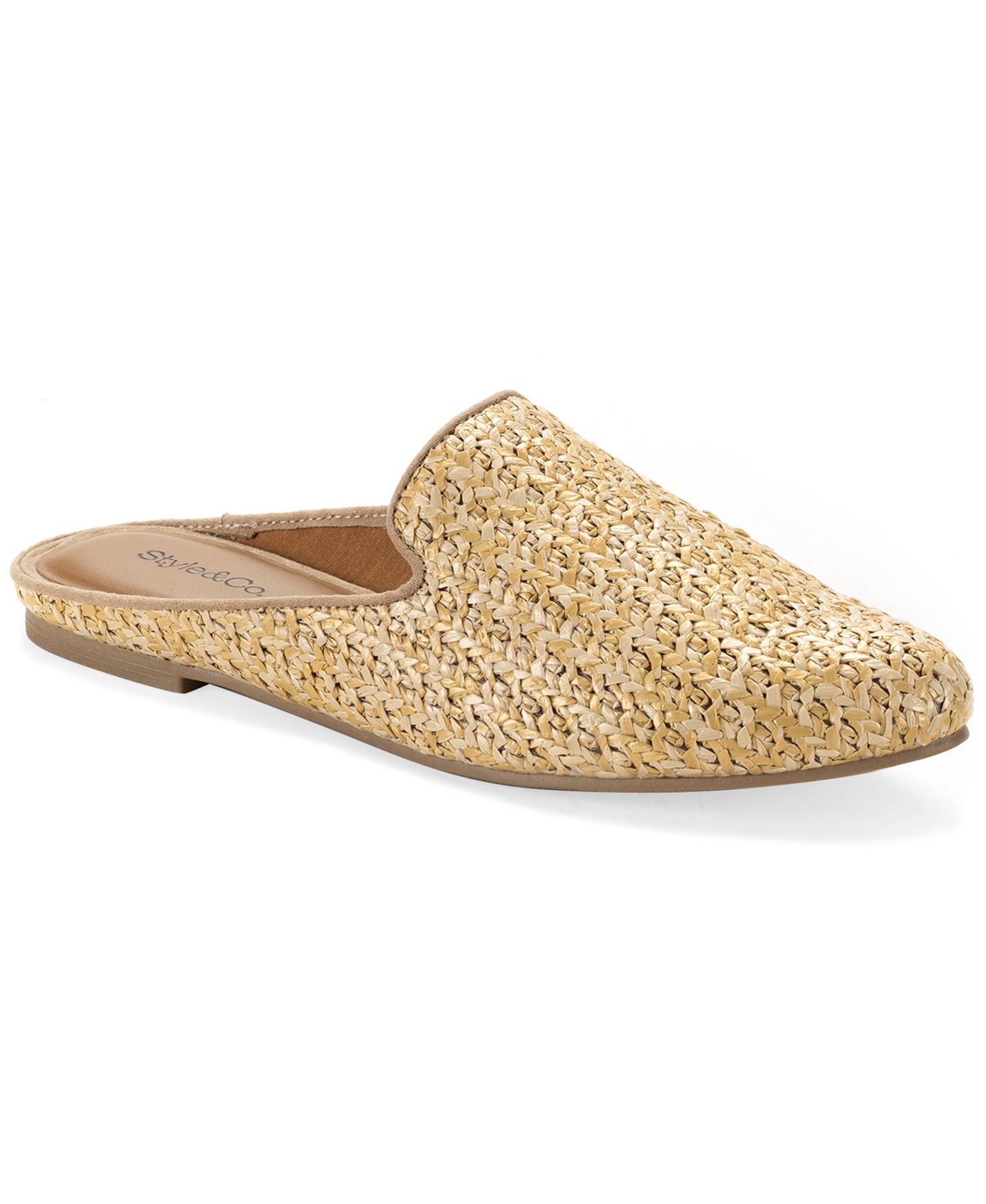 Женские сабо Style & Co Naomii Slip-On Mules, цвет: Бежевый — фото 1