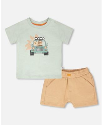 Toddler Boys Cotton T-Shirt and Short Set - Toddler|Child