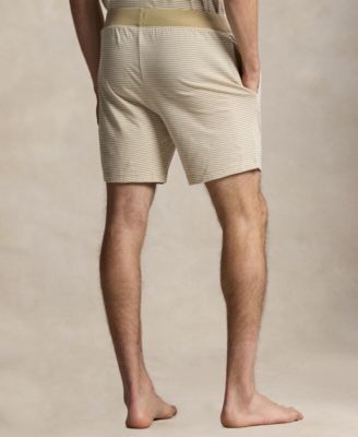 Men's Ribbed Drawstring Pajama Shorts