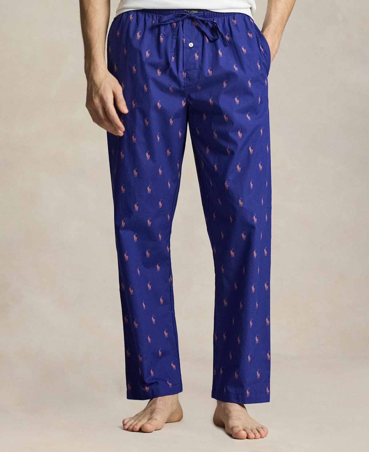 Мужские Polo Ralph Lauren Men's All-Over Printed Pajama Pants — фото 1