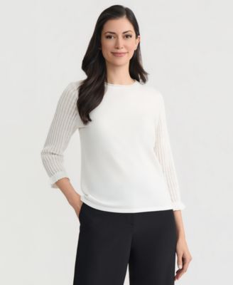 Petite Crewneck Pull-On Top
