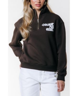 Women's Uni Logo Wave Zip Sweat