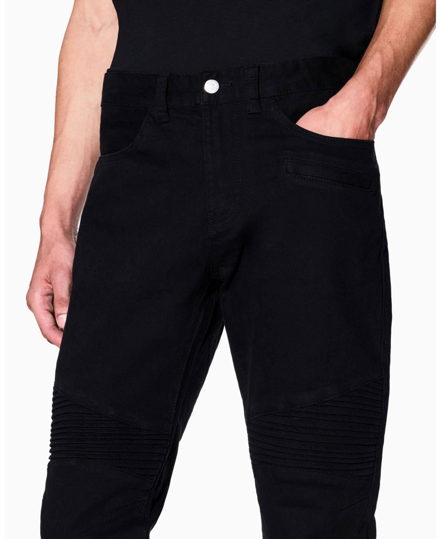 Мужские джинсы A|X Armani Exchange J27 Skinny Biker, цвет: Чёрный — фото 4
