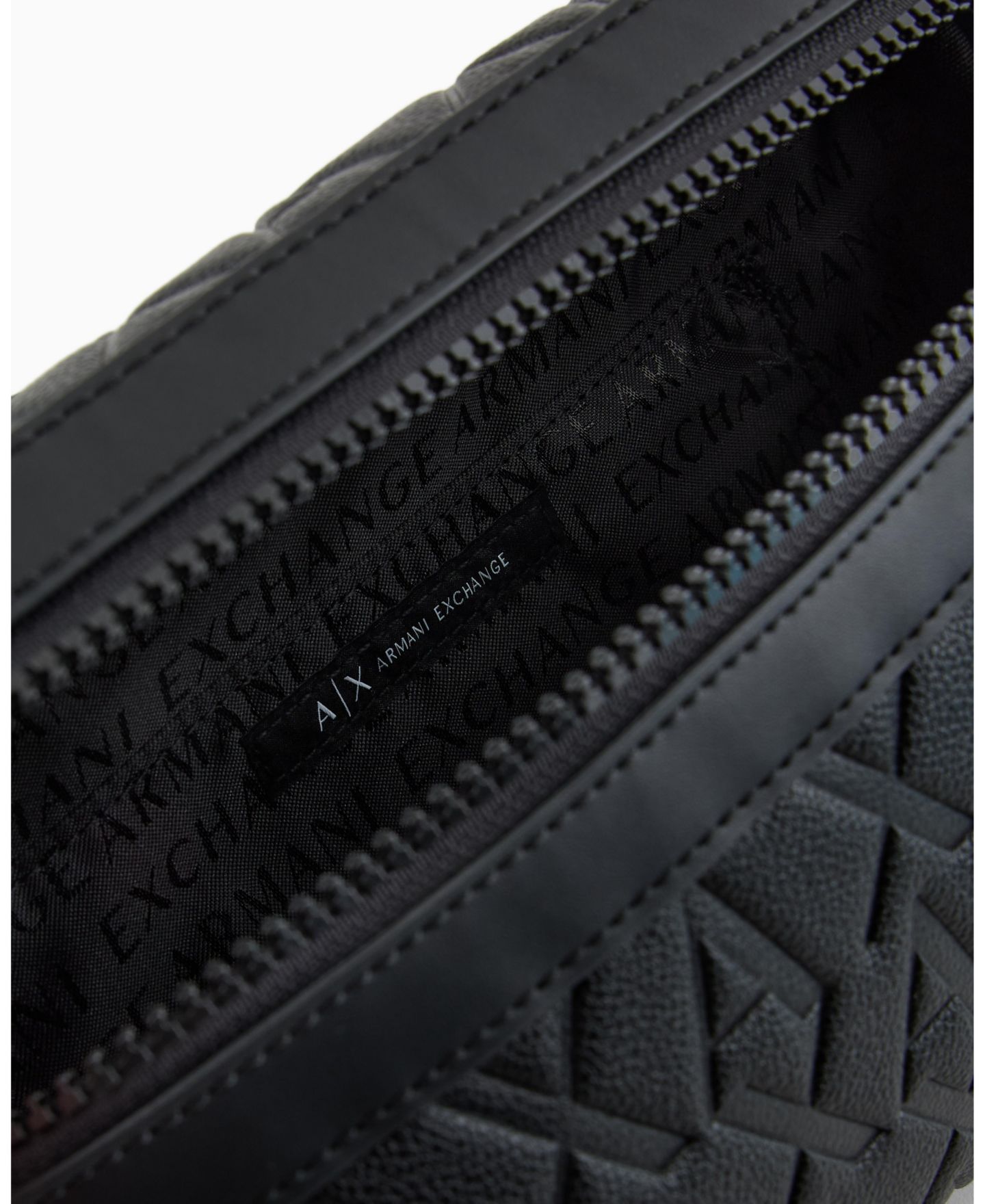 Мужская сумка A|X Armani Exchange Tonal All Over Logo Waist, цвет: Чёрный — фото 6