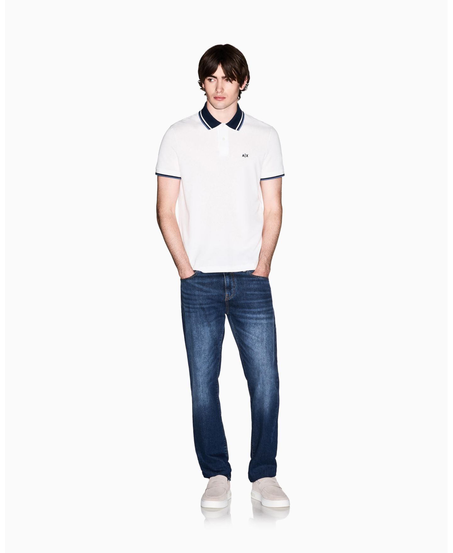 Мужские прямые джинсы A|X Armani Exchange J16, цвет: Синий джинсовый — фото 2