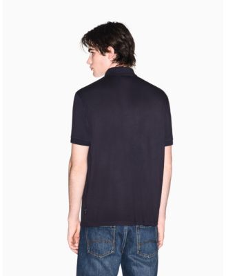 Men's Short Sleeve Zipper Polo Shirt