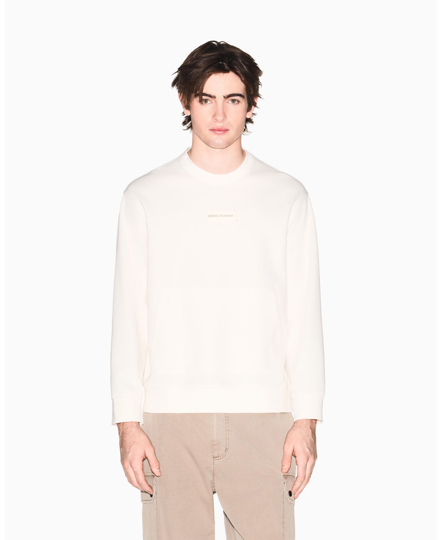 Men's White Edition Logo Crewneck Sweatshirt