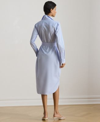 Petite Point Collar Shirt Dress