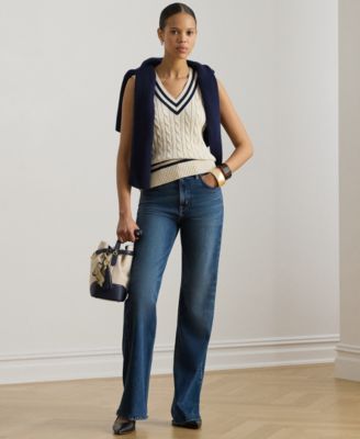 Petite V-Neck Sweater Vest