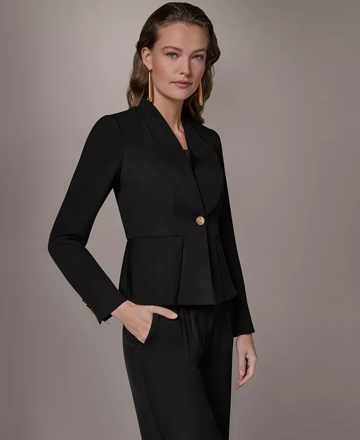 Women's One Button Blazer Blazer - thumbnail 3