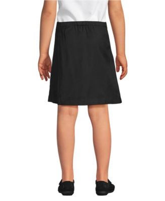 Big Girls School Uniform Solid A Line Tab Skort