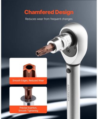 34-Piece Torx Bit Socket Set with Tamper-Proof & Standard Sizes