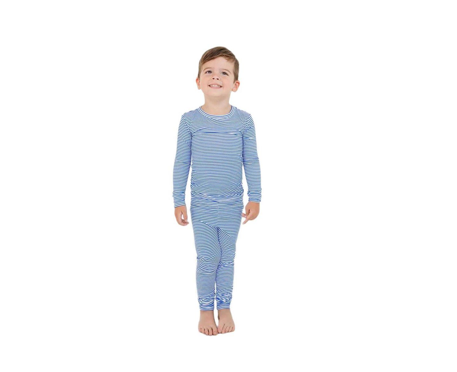Baby Boys Cobalt Stripe Pajama Set
