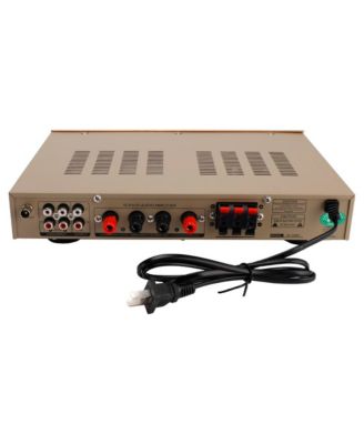 5-Channel 2000W Peak AV Surround Amplifier, Ultra-Thin Aluminum Body with Bluetooth 5.0, USB/SD & FM Radio