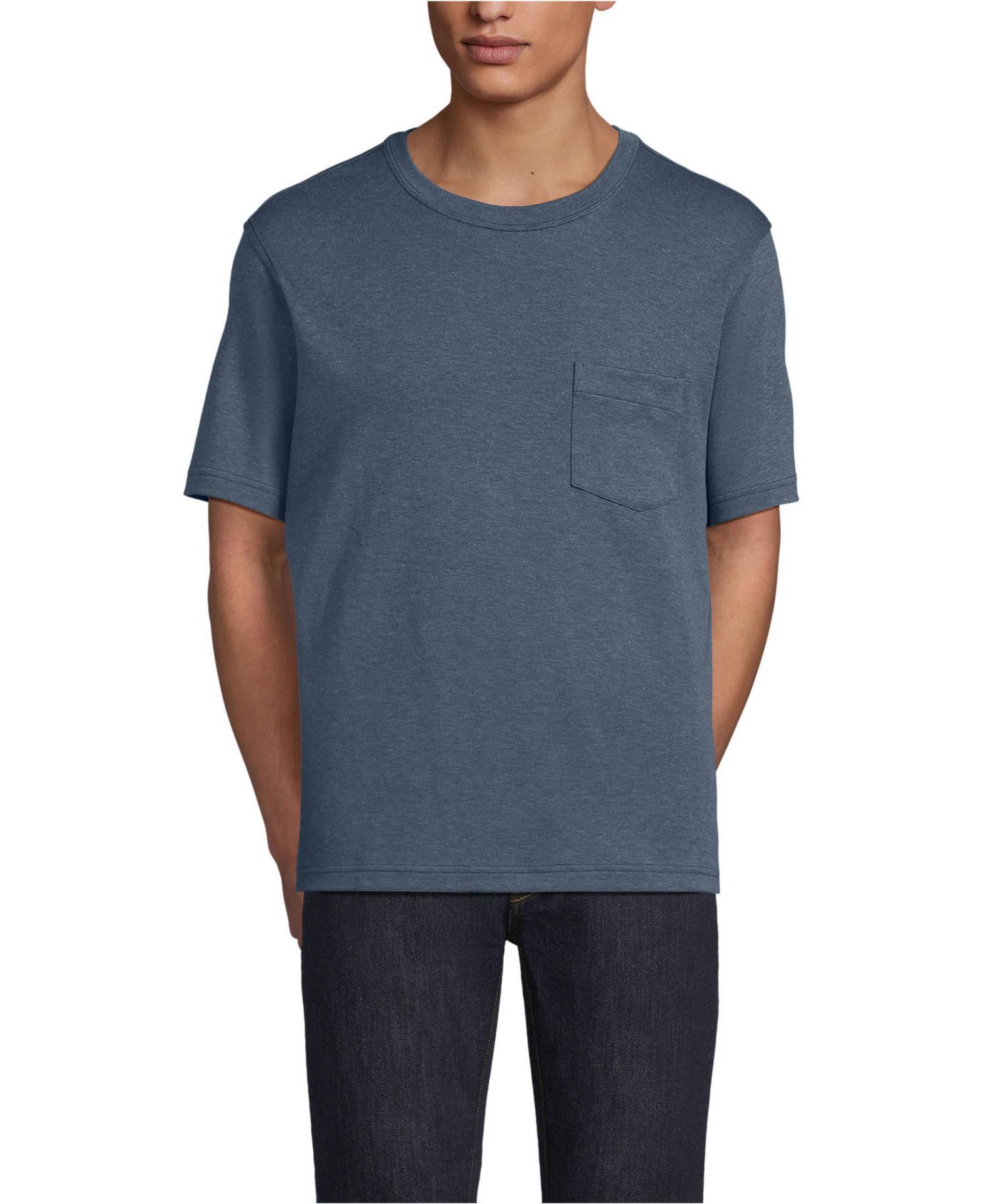 Big & Tall Short Sleeve Cotton Supima Tee With Pocket