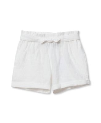 Girls Woven Belted Pull On Short