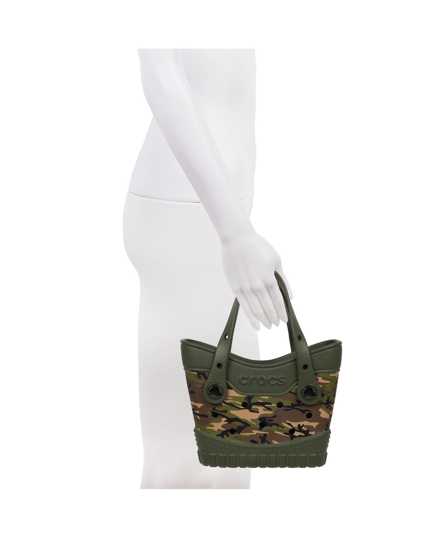 Женская сумка Crocs Micro Classic Camo Tote, цвет: Камуфляжный — фото 7