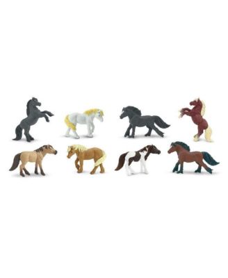 8 Miniature Pony Figurines