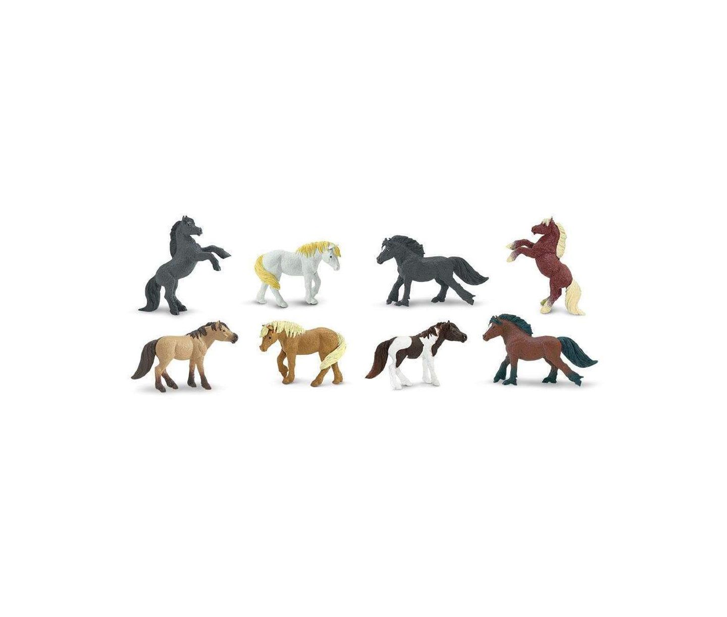 Детские фигурки Safari Ltd. 8 Miniature Pony Figurines, цвет: Разноцветный — фото 2