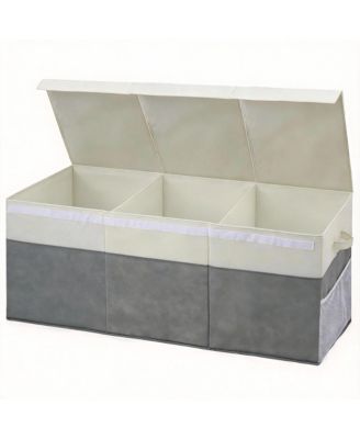 Extra Large Collapsible Storage Chest with Handles for Toys and Clothes