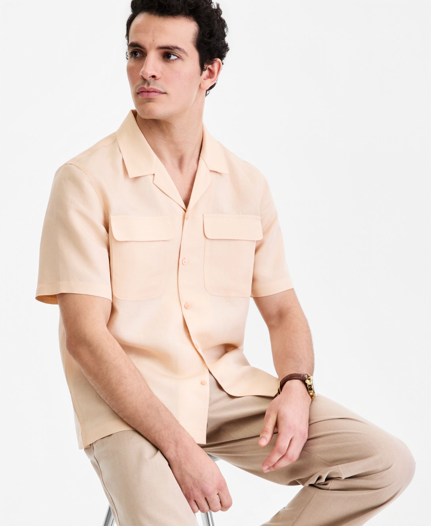 Men's Owen Short-Sleeve Button-Up Shirt, Macy's Exclusive
