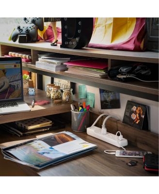 P406U 4-Outlet Home/Office Surge Protector with 2x USB-A Port, White