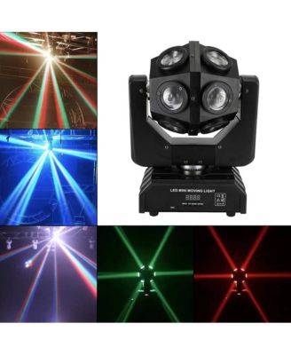 200W Moving Head Stage Light with 12 RGBW LEDs, Unlimited Tilt & DMX512/Sound Control