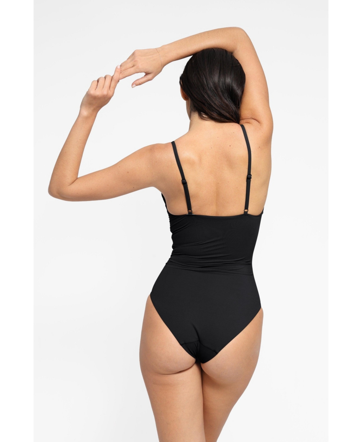Popilush Women's Shapewear Ruched Cross-Front Sculpting One-Piece Swimsuit.