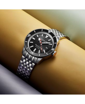 Depthmaster 4086.1 Men s Automatic Watch 42mm Stainless Steel Black Dial