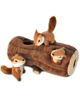 Plush Hide & Seek Dog Puzzle Toy with Squeaker – Interactive Chew for Small/Medium Dogs