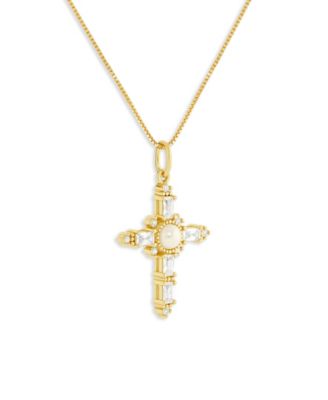 Gold Plated Cross Pendant Necklace
