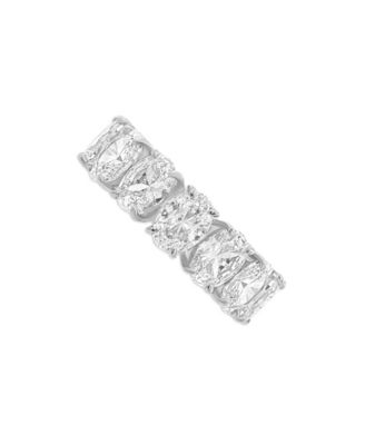 Sterling Silver Cubic Zirconia Eternity Band Ring
