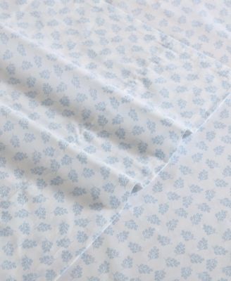Breezy Bloom 200-Thread Count Cotton Percale 4-Pc. Sheet Set, Queen