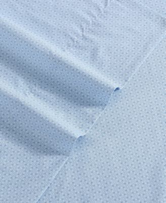 Geo Floral 200-Thread Count Cotton Percale 4-Pc. Sheet Set, Full