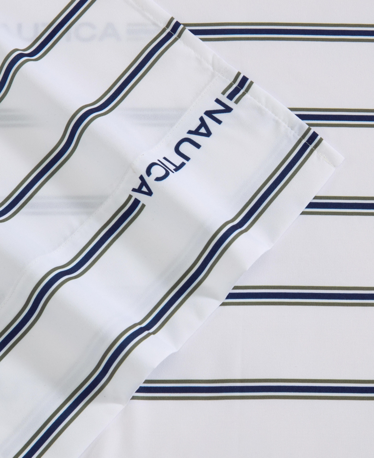 Nautica Inline Printed Microfiber -Pc. Sheet Set