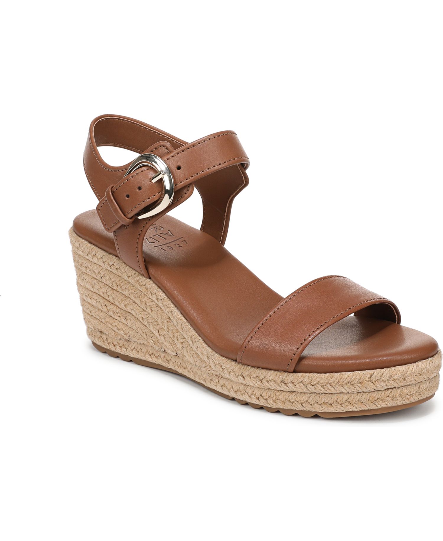 Women's Stella Open Round Toe Buckle Wedge Sandals