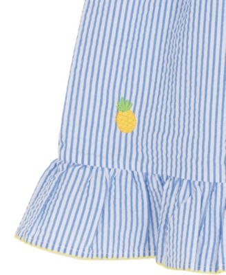 Girls' 2T-6X Pineapple Seersucker Dress