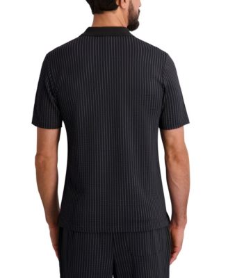 Men's Performance Striped Polo Shirt