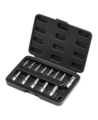 Sugifit 13-Piece Torx Bit Socket Set with T8-T60 Sizes & Secure Storage