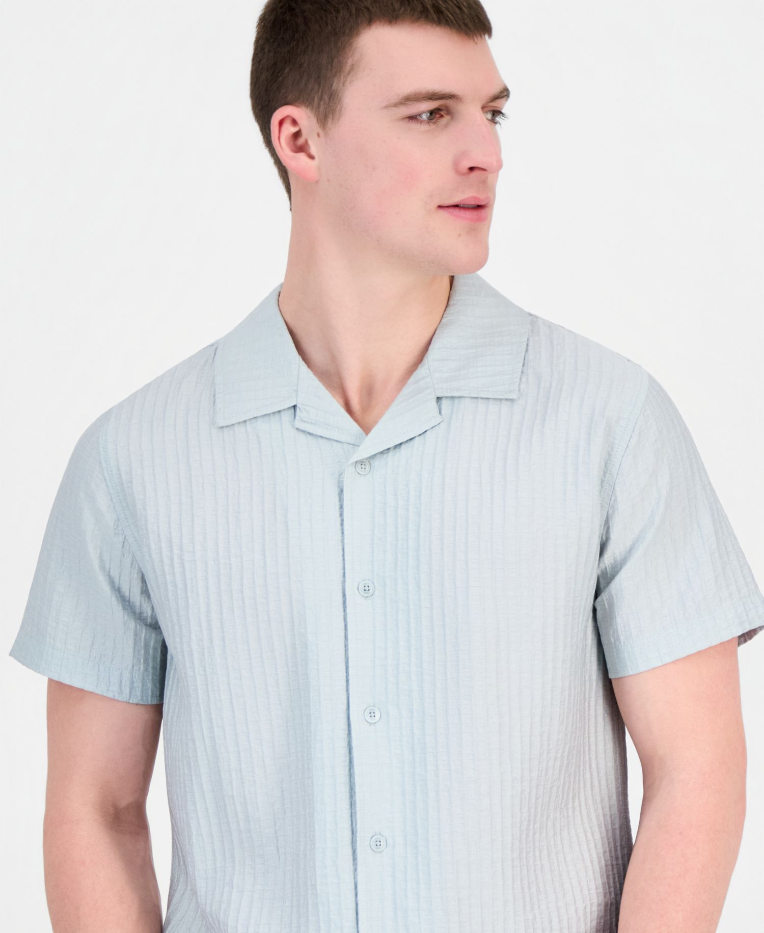 Men's Seersucker Woven Shirt