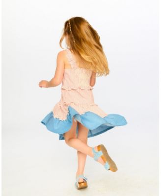 Toddler Girls Poplin and Chambray Dress