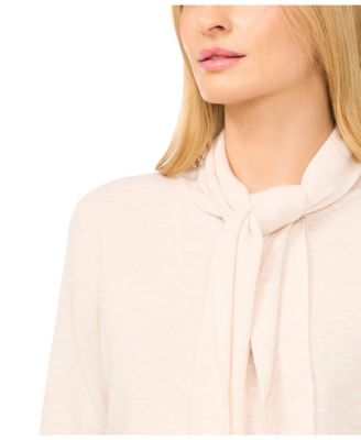 Women's Tie Neck Front Button Cardigan