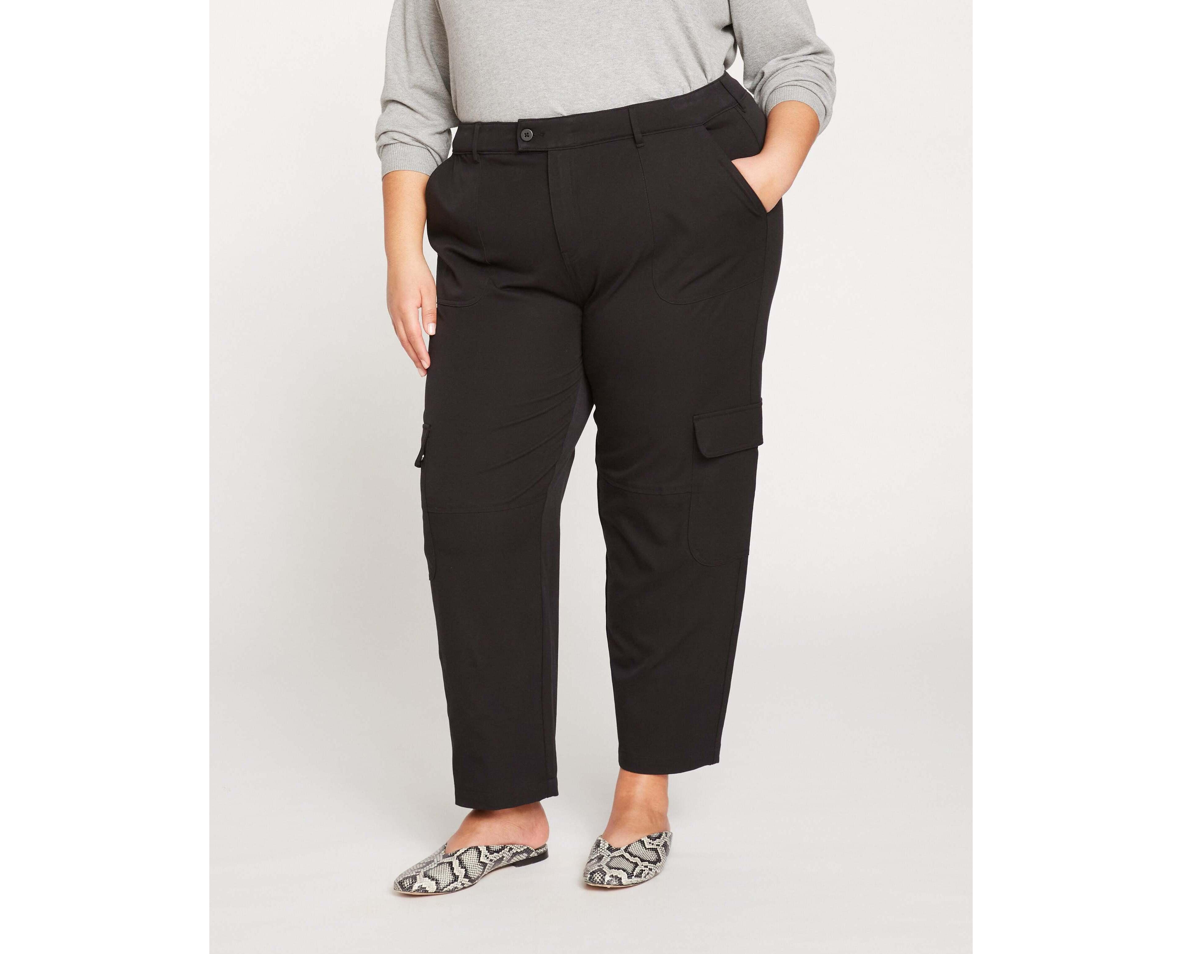 Universal Standard Plus Karlee Stretch Cotton Twill Cargo Pants