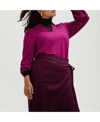 Plus Size Moore Liquid Jersey Blouse