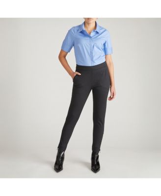 Plus Size Moro Pocket Denim Look Ponte Pants